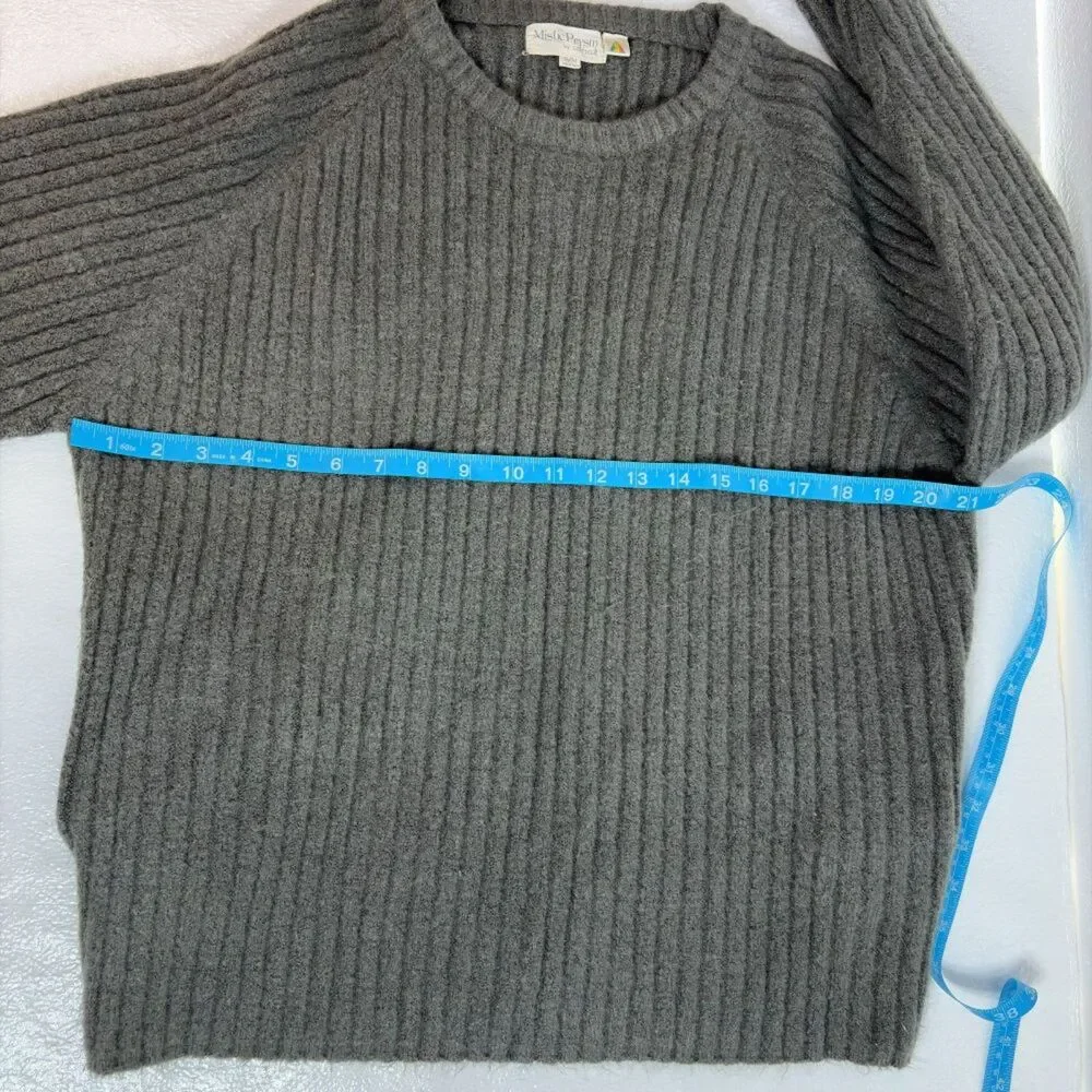Mistic Prysm by Listicle Gray Sweater Ribbed Pullover S/M